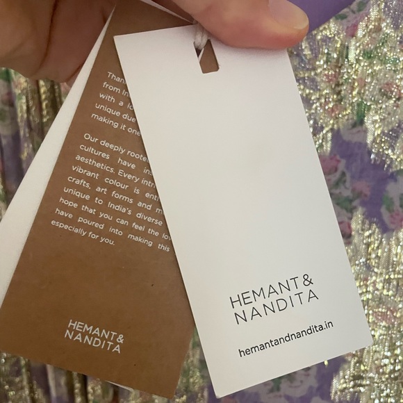 NWT HEMANT & NANDITA M maxi dress - Picture 8 of 8